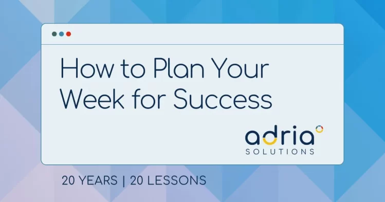 How to Plan Your Week for Success - by David Berwick